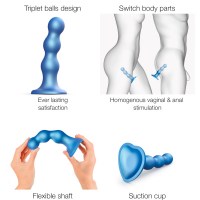 IMAGE 2 - Dildo Plug Balls - Blue
